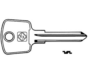 Chiavi huf per auto opel hu22 - HU22 - in acciao nichelato