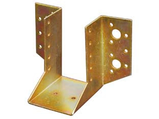 Supporto aperto per trave - mm.60x100h. - in acciaio tropicalizzato, spessore mm.2