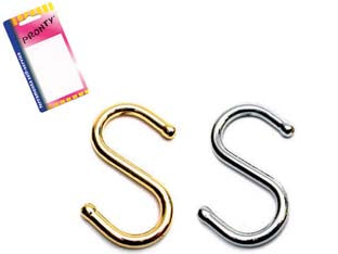 Gancio a s - mm.52 oro conf. bl.2 pz. - Nessuna Descrizione per questo prodotto