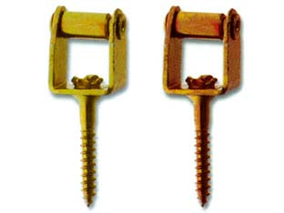 Cavallotti con rullo e vite a legno - in acciaio bronzato - Nessuna Descrizione per questo prodotto