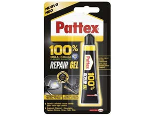 Pattex repair gel multiuso gr.20 - gr.20 - in blister, adesivo flessibile extraforte ideale per tutti i materiali: gomma, cuoio, vetro, ceramica, metalli (acciaio, ferr...