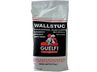 Stucco in polvere wallstuc per interni - Kg.5 bianco - stucco riempitivo autoadesivo in polvere per interno, utilizzato per rasature su intonaci o su cartongesso, come riempitivo p...