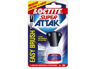 Super attak easy brush gr.5 - con pennello applicatore, permette una facile applicazionee una precisione assoluta, adesivo universale istantaneo, a base ci...