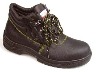 Scarpa da lavoro alta in pelle s1p - n°40 - CE EN 20345 S1P tomaia in pelle nera con doppie cuciture, allacciatura normale, la marcatura EN 20345 garantisce in termini d...