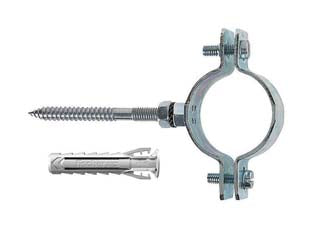Collari pesanti in acciaio zincato per tubi cpt - 1/2' p/tubi ø mm.19/22 tassello ø mm.10 - completo di vite e tassello SX Plus