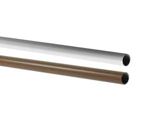 Tubo armadio tondo - ø mm.18x mt.2,5 di altezza colore marrone - in ferro saldato plastificato