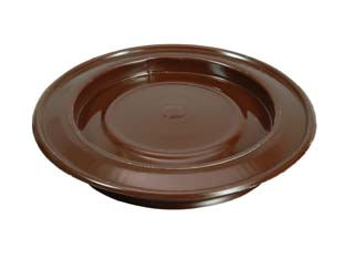 Rosoni per tubi stufa marrone lucido - ø cm.10 - in acciaio verniciato