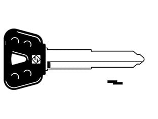 Chiavi per moto yamaha yh35rbp - YH35RBP - in acciaio nichelato, testa in plastica