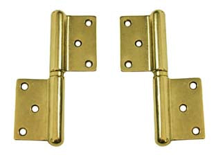 Cerniera in grossezza in ottone lucido - mm.100 SX - Nessuna Descrizione per questo prodotto
