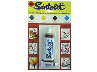 Sintolit stucco per legno in tubetto ml.60 - ml.75 legno scuro - salda e ricostruisce parti mancanti del legno, ripara parquet, avvolgibili, oggetti casalinghi, si lavora come il legno del q...