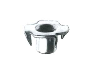 Fondelli ragno a quattro punte - ø mm.8 MA x ø mm.24x17h. - in acciaio zincato