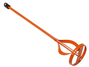 Mescolatore a elica - ø mm.80x400 - codolo esagonale, con attacco per mandrino, in metallo verniciato, utilizzo: vernici, colori, smalti, colle e altri liquidi