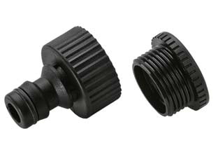 Presa per rubinetti con innesto rapido filetto F 3/4' + rid. a 1/2' sfuso (26450650) - Nessuna Descrizione per questo prodotto