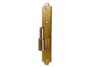 Cardine a legno per bandella - mm.172x30 con perno ø mm.12 - in acciaio tropicalizzato