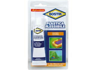 Adesivo per plastica flessibile - gr.50 - in blister, adesivo a contatto invisibile trasparente per plastica e finta pelle, resiste ad acqua, anche marina, ideale per ...