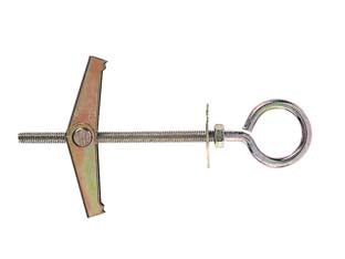 Ancora a soffitto in acciaio kdo - KDO 4 vite ø 4 MA x mm.65 - con occhiolo chiuso occhio ø mm.16 zincatura passivata gialla