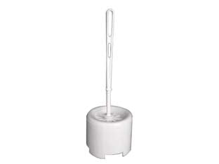Portascopino wc tulipano - in plastica ABS colore bianco