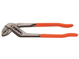 Pinza poligrip professionale - mm.250 - in acciaio cromo vanadio a doppia cremagliera incassata, con manici rivestiti, in blister