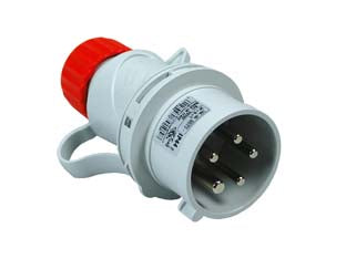 Spina industriale volante argo rossa 3p+t+n cee 309 ip44 - 16A colore rosso 70105 - 3 poli + terra + neutro 380/415v, in confezione singola FLOW PACK