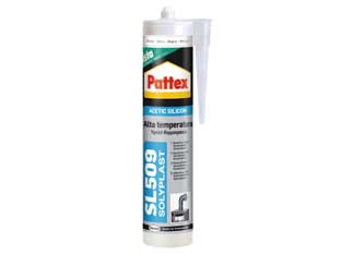 Pattex silicone sista sl 509 alte temperature colorato - ml.300 nero - in cartuccia, sigillante siliconico acetico, ideale per sigillare parti metalliche esposte ad alta temperatura (250°C in cont...