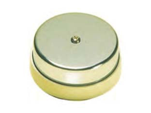 Campanello cromato - ø mm.75 (1982.BIT) - campanello suono squillante con coperchio cromato e base in ABS, tensione 110/230V da applicare a parete