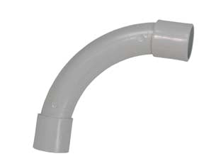 Curva a 90° per canalina a tubo - ø mm.20 - in PVC autoestinguente resistente allo schiacciamento, urti e temperature da -5°C a +60°C. impiego: per impianti elettrici a ...