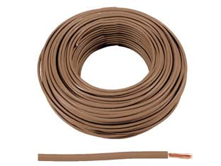 Cavo elettrico unipolare antifiamma marrone fs17 - 1x mmq.6 colore marrone - cavo elettrico unipolare flessibile tondo, antifiamma, FS17, conforme al Regolamento UE CPR 305/2011