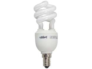 Lampada elettronica a spirale e14 - 15w - E14 - 2700°K calda - 230v