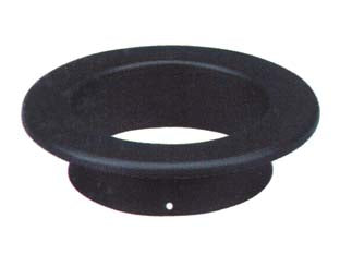 Rosone porcellanato per stufe a legna nero opaco pesante mm.1,2 - ø cm.12 - Nessuna Descrizione per questo prodotto