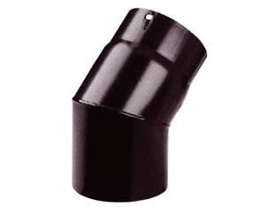 Gomito 45° porcellanato per stufe a legna nero opaco pesante mm.1,2 - ø cm.15 - Nessuna Descrizione per questo prodotto
