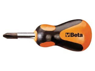 Giravite nano croce phillps art.1262/n - mm.4,5x30 - cromato con punta nera, impugnatura bimateriale