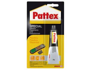 Pattex adesivo special plastica trasparente - gr.30 - in blister, adesivo a ideale per incollare materiali plastici, come PVC rigido e morbido, ABS, plexiglas, policarbonato, otti...