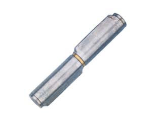 Cerniere con costa perno fisso in ottone art.256 - mm. 80x ø 12 - in ferro lucido con perno fisso e rondella in ottone