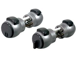 Pomolo premi e apri argento 12na - colore argento art.12NA - bloccabile dall'interno con leva girevole, può essere aperto dall'esterno con chiave d'emergenza, giravite o attrezzo simile