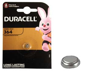 Pila specialistica a pastiglia allossido dargento (364) - 1,5v ø mm.6,8x2,15h. 17 mAh. all’ossido d’argento, in blister da 1 pezzo