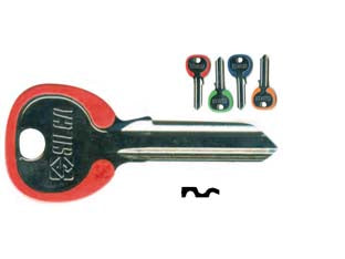 Chiavi per cilindri cisa 5 spine grandi cs206dz - CS206DZ DX silky 4 colori assortiti - utilizzo principale: per lucchetti da mm.50-60