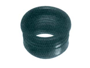 Morsetto gomma nera per tubi - ø mm.40 interno - ø mm.50 esterno - gomma morbida nera, per canotti