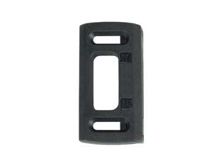 Controbordo regolabile per profilati in alluminio per scrocco tubolare - mm.35x64 (P1291R) - in resina colore nero