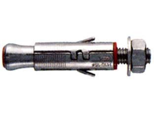 Tassello in acciaio zincato con barra filettata slm - SLM 8 barra ø mm.8x75 tassello ø mm.14x50 - barra filettata classe 5.8 con rondella e dado