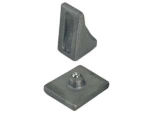 Perno sferico per cardine art.347 - mm.70x62 - completo di sfera in acciaio zincato