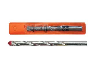 Punte widia per muro - ø mm.10 - punte elicoidali con placchetta al WIDIA riportata, foratura su cemento, pietra e affini