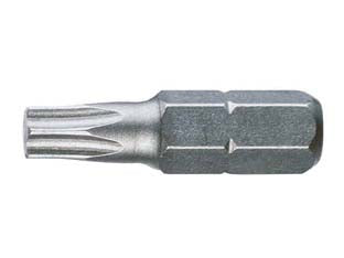Inserti testa torx per avvitatori art.861tx/c - T15 mm.25 - impronta TORX con attacco esagonale 1/4'