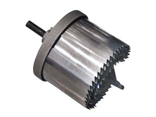 Seghe a tazza 7 lame intercambiabili - ø da mm.25/60 - per fori su legno, cartongesso e materie plastiche