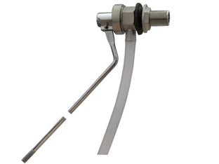 Galleggiante tipo catis per cassette wc - 3/8' senza sfera - valvole a galleggiante silenziose con corpo in ottone stampatato a caldo e nichelato, sedile in acciaio inossidabile, tappo p...