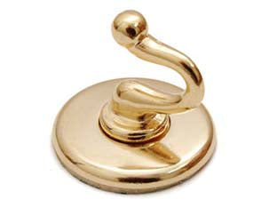 Ganci adesivi smeraldo oro - ø mm.36 - in ferro verbiciato oro