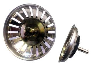 Griglia inox basket per lavello - ø mm.84 - ottima protezione, aiuta a mantenere pulito lo scarico del lavello