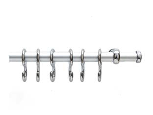 Portamestolo pronty satinato - ø mm.12xcm.100 - con 8 ganci a S