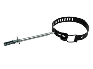 Collari fermatubo per stufe smaltato nero - ø cm.10/15 regolabile con tassello ø mm.8x40 - Nessuna Descrizione per questo prodotto