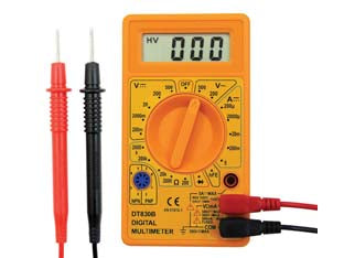 Tester digitale elettronico - tester di continuità ascoltabile, misura la tensione CC e CA, l'intensità CC e la resistenza, testa transitors, diodi e batte...
