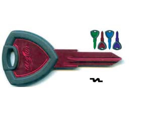 Chiavi giobert per auto lancia gt18ru2 - GT18RU2 ultralite blu - in alluminio, 'per lancia delta', testa con bordo plastica